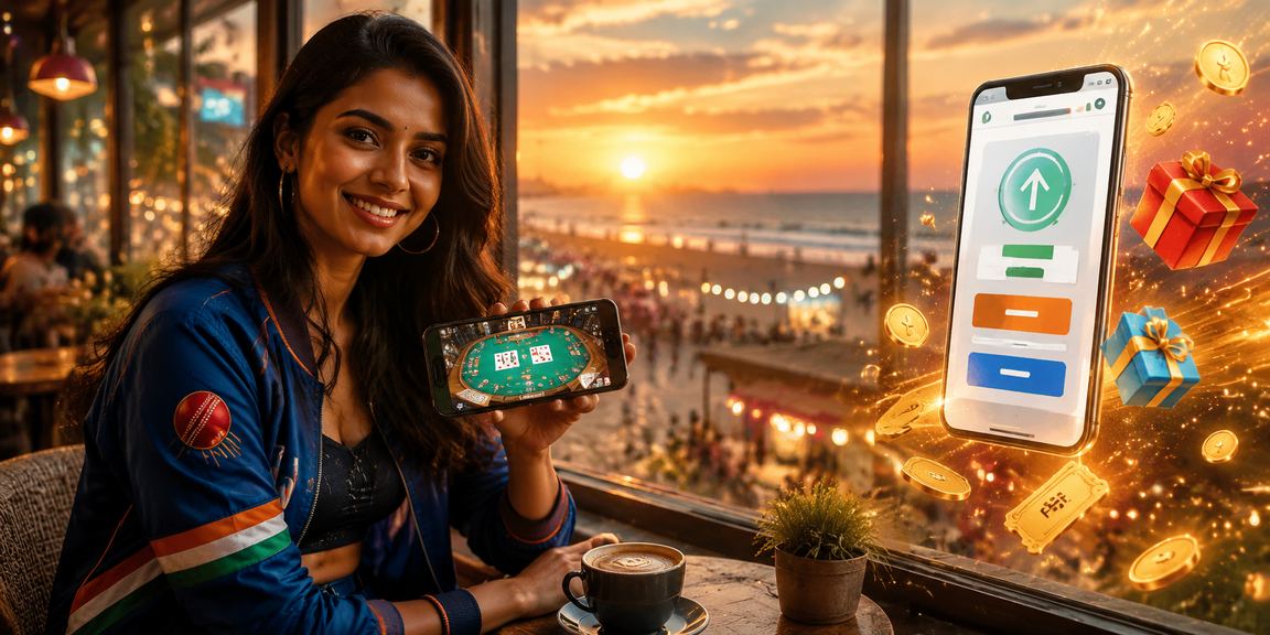 Playing Teen Patti cards in a cozy setting